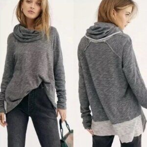 🧵 Free People FP Beach Cocoon Cowl Neck Pullover | One Body (O/S)